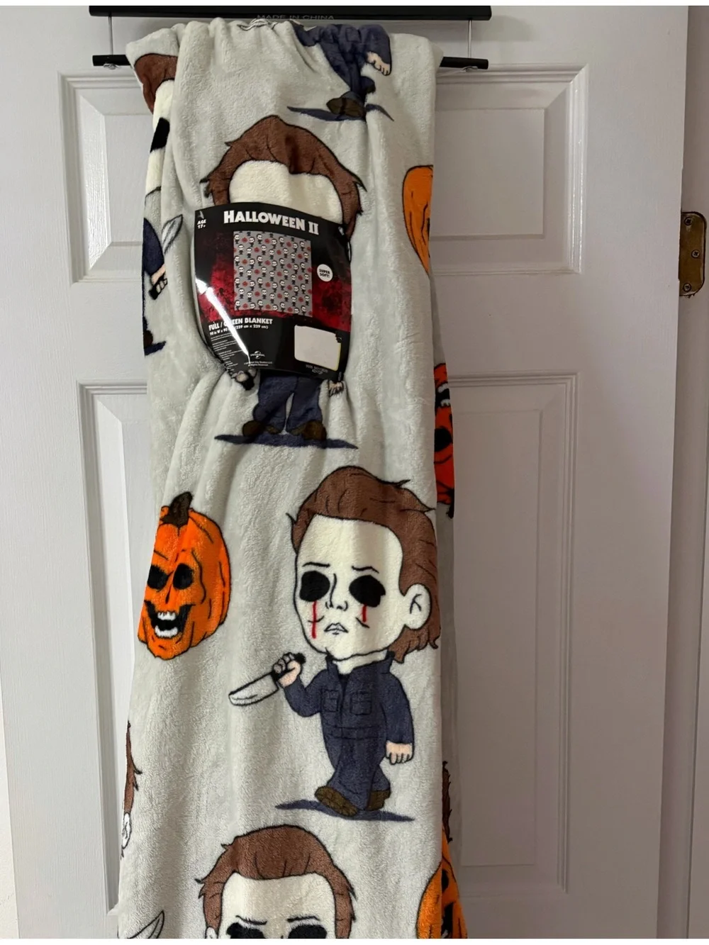 Halloween Michael Myers Full/Queen Plush Throw Blanket